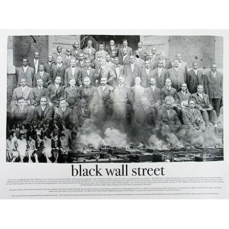 777 Tri-Seven Entertainment Black Wall Street Poster 24x18