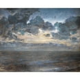 thumbnail image 2 of Julius Paulsen 18x15 Black Ornate Wood Framed Double Matted Museum Art Print Titled - Midsummer Night at Tisvilde Beach (1886), 2 of 5