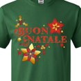 thumbnail image 4 of Inktastic Buon Natale Vintage Flowers and Holly T-Shirt, 4 of 5