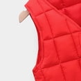 thumbnail image 4 of YWDJ 2022 Toddler Clothes 2-8 Years Autumn And Winter Baby Boys Girls Baby Button Cardigan Vest Down Cotton Vest Inside And Outside Wear Red 3-4 Years, 4 of 5