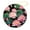 Round, variant on Ceramics Ornaments Vintage Retro Red Rose-4 Christmas Decoration Keepsake Ornament Retro Flower Peony Rose Christmas Tree Decorations Housewarming Gift