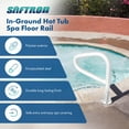 thumbnail image 2 of Saftron 24 Inch Steel Inground Hot Tub Spa Floor Rail, White, 2 of 7