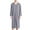 a-Grey28683, variant on VNKIDY Men's Loungewear Solid Color Full Length Robe With Hood Long Sleeves Front Zipper Soft Nightrobe For Nightwear and Loungewear Classic Homewear