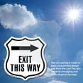 thumbnail image 5 of Exit This Way Right (5 Pack) 4 inch X 4 inch Shield Shaped Heavy Duty 3.2 mil Vinyl Decals Weather Resistant Made in the USA, 5 of 5