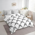 thumbnail image 3 of Feelyou Black Princess Bow Bedding Comforter Set 7pcs, Fashion Ribbon King Bedding Sets, 3 of 8
