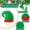 thumbnail image 3 of Adult Felt Elf Hat Shoes and Covers Socks with Bells Christmas Fancy Dress for Women Men Christmas Costume, 3 of 7