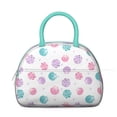 thumbnail image 2 of Insulated Lunch Bag Women, Reusable Pink and Purple Seashells Tote Lunch Box, Leakproof Cooler Lunch Bags for Work Office Travel Picnic, 2 of 4