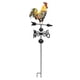 thumbnail image 3 of Veleta De Metal Gallo Pintado Veleta Decorada Adorno De Gallo De Hierro Para El Patio De La Choza Del Techo Que Indica La Dirección Del Viento Serendint HA034769-00, 3 of 6