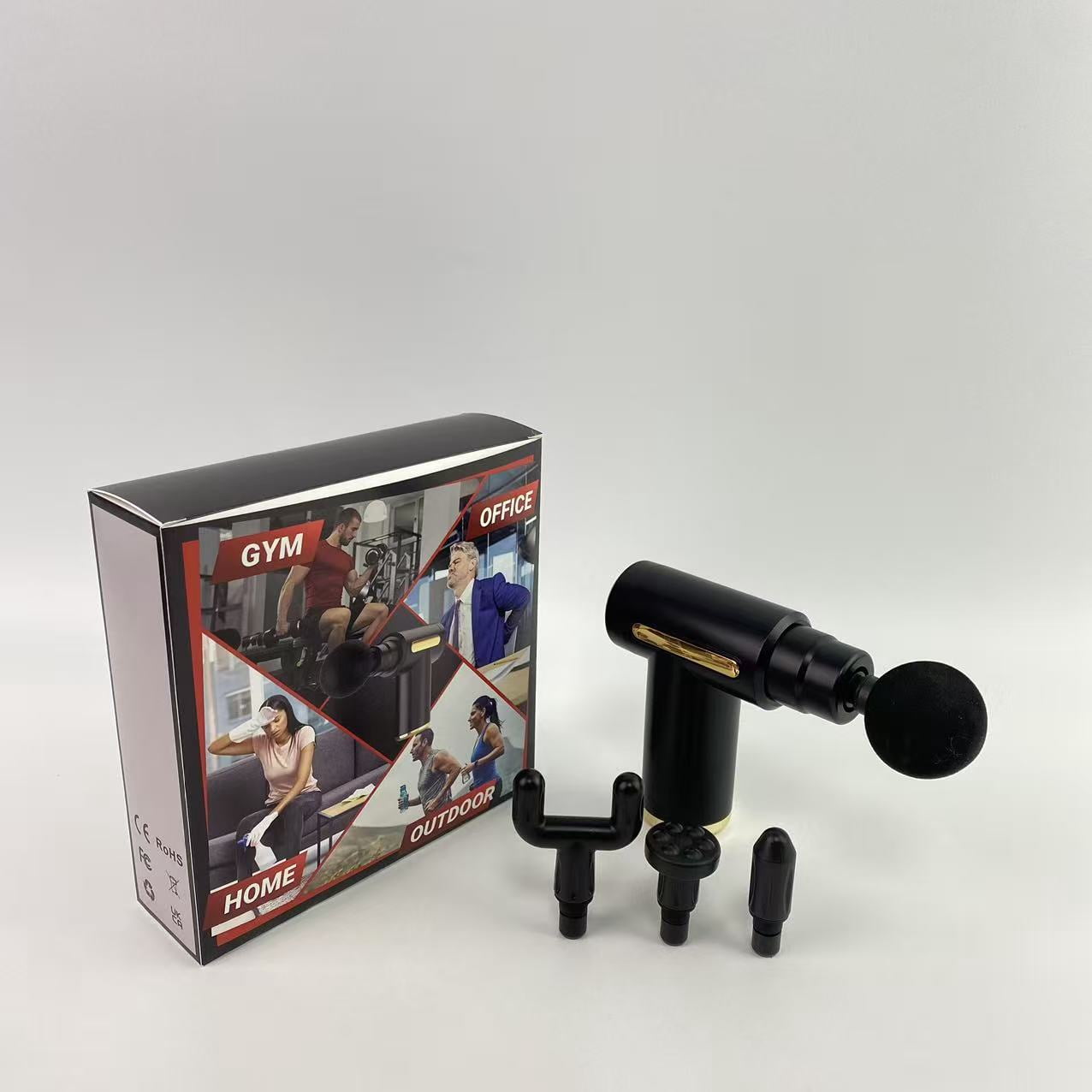 SKEVELO Massage apparatus,Massage Gun, Small Travel Tool, Massage Gun Deep Tissue,Percussion Handheld Portable Muscle Massager Tool for Full Body Pain Relief, Ideal Gifts for Men, Women(Black)