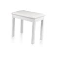 thumbnail image 3 of Traditional Wooden Keyboard & Piano Bench in White, 3 of 3