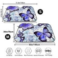 thumbnail image 3 of Daiia Butterflies Windshield Sun Shade for Car SUV Truck (Medium ), Car Sun Shade Windshield, Car Shades for Front Windows, Sunshade for Car Windshield, 3 of 7