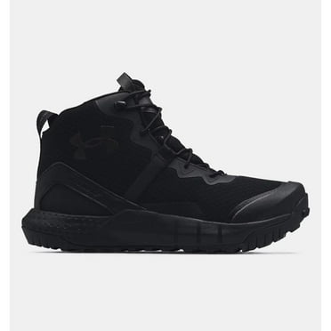 Under Armour Men's Micro G Valsetz Mid Military and Tactical Boot, Black (001)/Black, 13 M US