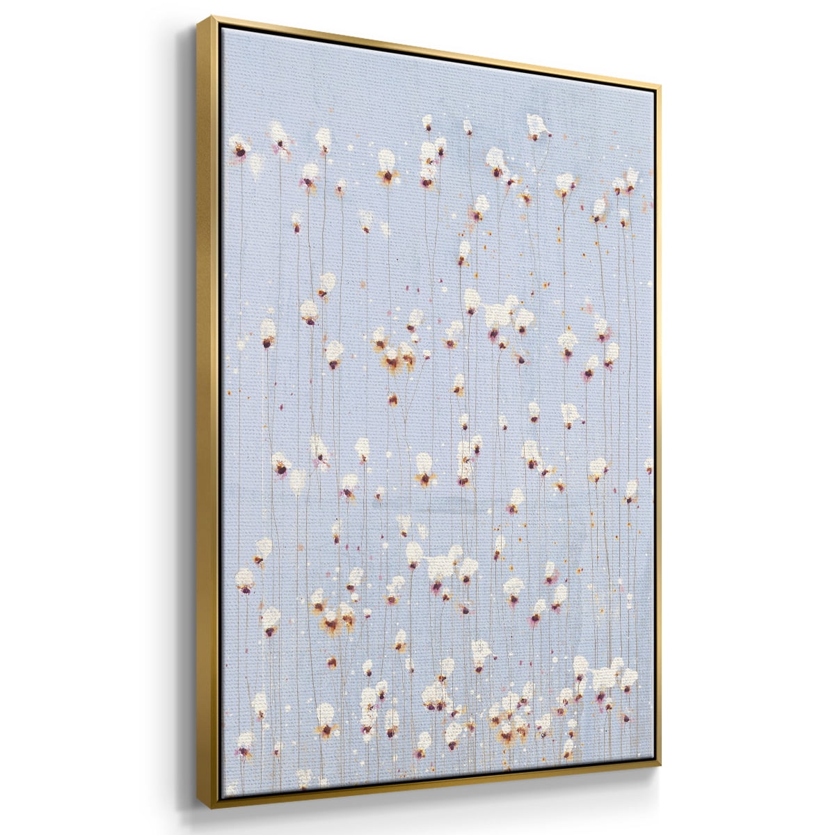 String Theory V1 Framed Premium Gallery Wrapped Canvas - Ready to Hang - 25 x 37 - Gold Floating Frame