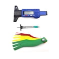 thumbnail image 1 of Speravity Medidor de profundidad de la banda de rodadura resistente al desgaste, herramienta de medición a prueba de herrumbre, calibre, medidores de Vehículos, repuestos y accesorios Mis Speravity VI015880-00, 1 of 6