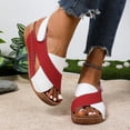 thumbnail image 5 of YOUYEDIAN Orthopedic Sandals for Women Slip on Non Slip Arch Support Flat Wedge Sandals Breathable Work Shoes 2026 Soft Foam Shoes (Red), 5 of 5
