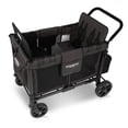 thumbnail image 5 of WONDERFOLD W4 4 Seater Multi-Function Quad Stroller Wagon with Removable Raised Seats and Slidable Canopy, Black, 5 of 5
