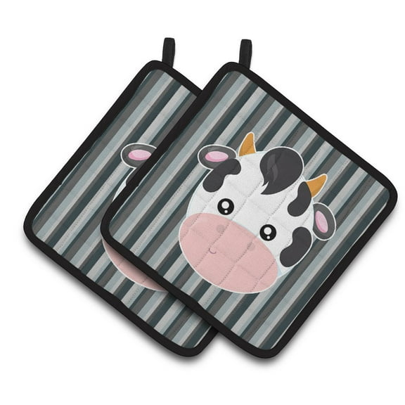 Cow Face Pair of Pot Holders