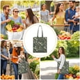 thumbnail image 4 of Artistic Floral Print Foldable Grocery Bag - Large Capacity & Washable Tote, 4 of 6