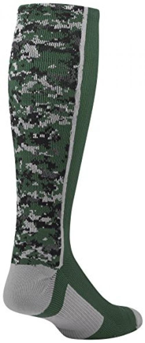 Twin City Digital Camo Crew Socks Dark Green Xl