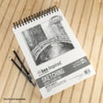 thumbnail image 5 of (2 pack) Bee Paper - 9" x 12" Studio Artist Sketching Pad, Spiral Bound, 200 Sheets, 68 lb. 100 GSM Paper, 5 of 9