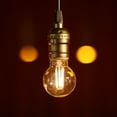thumbnail image 7 of 6 Pack Dimmable G16.5 LED Bulb, 5.5W (60W Eqv.), E26 Base, 500lm, Edison Filament Bulb for Chandelier, Ceiling Fan, Vanity, 2700K Soft White Clear Glass, 7 of 7