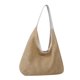 thumbnail image 2 of Bolso de hombro informal de gran capacidad tejido de paja para mujer, nuevo, para vacaciones en la playa, 2 of 5