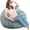 Dark Green, variant on Fluffy Bean Bag Chair, 3FT Round Memory Foam Filled Bean Bag for Teens & Kids, Ultra Soft Faux Fur Fabric Bean Bag Chairs for Playroom, Living Room, Bedroom, Lavender