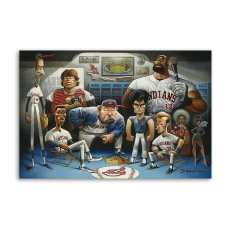 American Baseball Tribute to Golf Legends Arnold Palmer Gary Player And Jack Nicklaus Painting On Canvas Wall Art Poster Scroll Picture Print Living Room Walls Decor Home Posters 12x18inch(30x45cm)