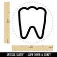 thumbnail image 2 of Tooth Outline Self-Inking Rubber Stamp Ink Stamper - Purple Ink - Medium 1 Inch, 2 of 7