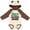 Natural & Brown w Ears, variant on Inktastic Future Crossword Puzzle Solver Boys or Girls Long Sleeve Baby Bodysuit