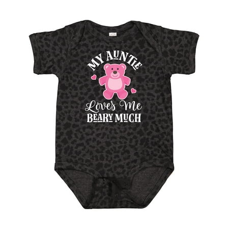 

Inktastic My Auntie Loves Me Girls Bear Gift Baby Girl Bodysuit
