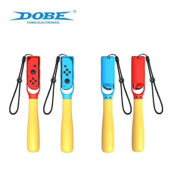 Nintendo Switch/OLED Joy-Con Baseball Bat Grips 2-Pack - Ergonomic Motion-Activated Handles for Baseball & Sports Games, Compatible with Switch Sports & Mario Super Sluggers