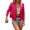 Hot Pink, variant on Fringe Jackets Women Western Cowgirl Faux Suede Rivet Long Sleeve Cropped Tessel Jacket 70s Hippie Open Front Outerwear