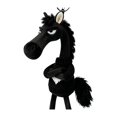 thumbnail image 1 of Llavero de caballo de peluche, suave y lindo colgante de caballo de dibujos animados en suéter, amuleto de mascota del año del caballo con llavero para mochila, bolso, decoración de llaves de coche, 1 of 8