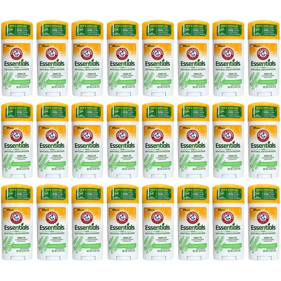 Pack of (24) ARM And HAMMER Essentials Natural Deodorant Fresh Rosemary Lavender 2.50 oz