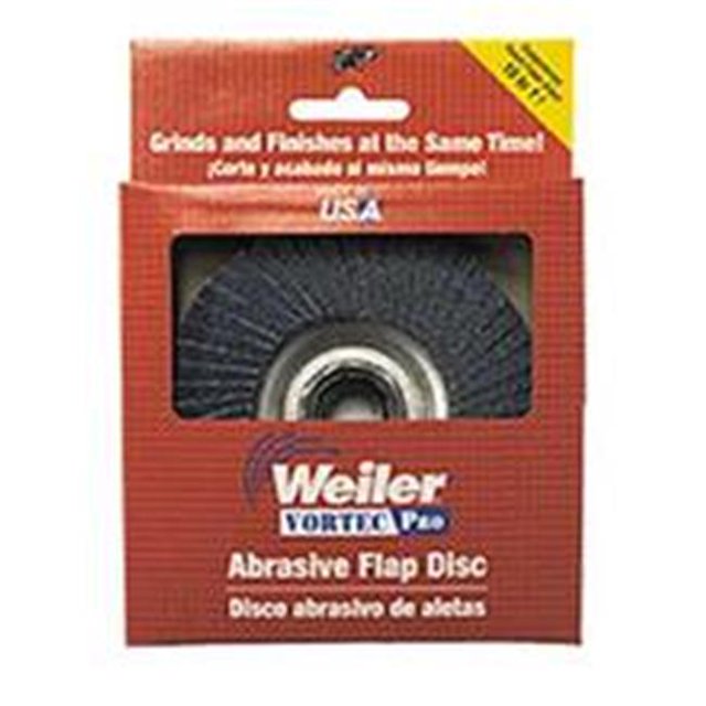 Weiler 804-30821 Vortec Pro Disques à Rabat Abrasifs- 4- 36 Grains- 15-000 Tours/min