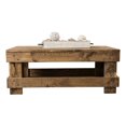 thumbnail image 4 of del Hutson Designs Landmark Pine Farmhouse Coffee Table, Dark Walnut, 4 of 9