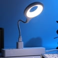 thumbnail image 1 of LED Night Light Lamp With Voice Control USB Power Flexible Gooseneck For Bedside Reading Bedroom Office Study Use, 1 of 9