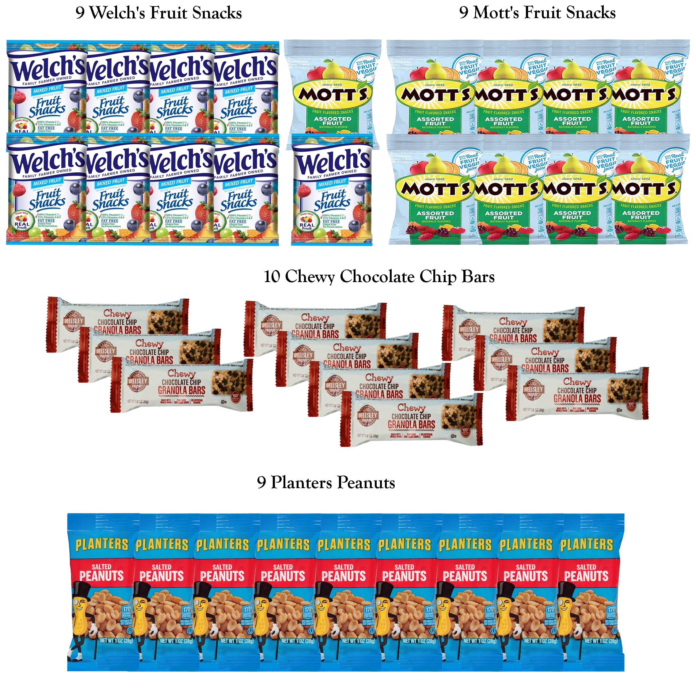 Foxy Fane 90-Count Healthy Snacks & Treats Holiday Gift Box - Perfect Variety Pack for Easter - Great for Family, Friends & Office