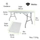 thumbnail image 4 of Mesa Plegable Tipo Portafolio GARDECOR MESA-01 1.8m, 4 of 7