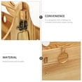 thumbnail image 4 of Table Pliante de Pique-Nique 2-en-1 Table Pliante en Bois Panier de Rangement, 4 of 8