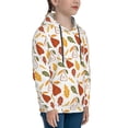 thumbnail image 3 of Goofa Autumn Pears Pattern Hooded Sweatshirt for Youth Trendy youth sweatshirt Casual Hoodie for Boys and Girls-Small, 3 of 6