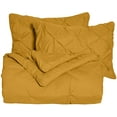 thumbnail image 5 of Chezmoi Collection Berlin Topaz Pinch Pleat Full Comforter Set, 3-Piece, Soft Pintuck, Lightweight All Season Microfiber Bedding, 5 of 6
