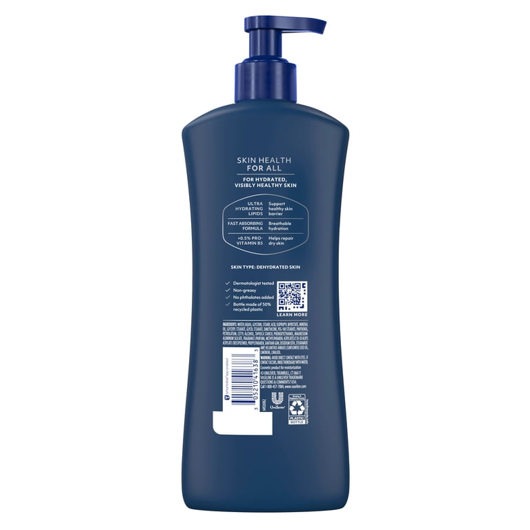 Vaseline, Men Fast Absorbing 3-in-1 Lotion, 20.3 Fl oz, For Dry
