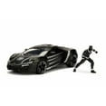 thumbnail image 2 of Diecast Car w/LED Display Case - Lykan Hypersport with Black Panther figure, Avengers - Jada 99723 - 1/24 Scale Diecast Model Toy Car, 2 of 3