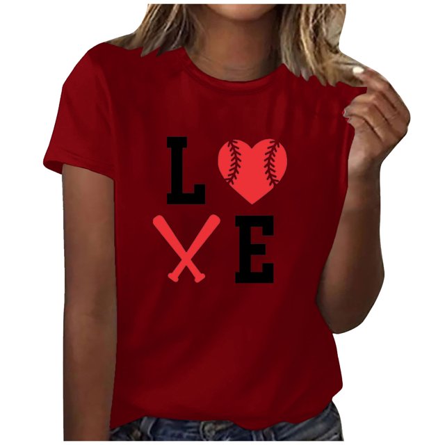Blusa informal de manga corta con cuello redondo y estampado suelto de verano para mujer con estilo OAVQHLG3B Store lin121212
