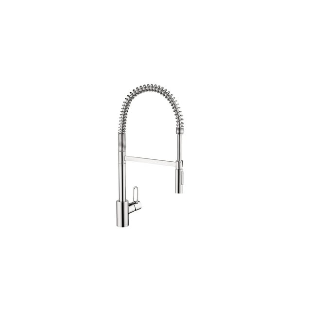hansgrohe Robinet de Cuisine Commercial Chromé Talis Loop, Robinets de Cuisine avec Pulvérisateur Rétractable, Robinet pour Évier de Cuisine, Chrome 04700005