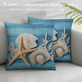 thumbnail image 3 of JEUXUS  Coastal Throw Pillows,Coastal Pillow Covers,Nautical Beach Decorative Throw Pillow Cover,Nautical Pillows,Nautical Beach House Bed Room Decor Pillowcase, 3 of 5