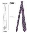 thumbnail image 3 of Xecao Patriotic Star Print Tie For Men Necktie Woven Jacquard Neck Ties,Classic Men's Tie, 3 of 7