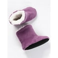 thumbnail image 5 of Woobling Unisex Warm Plush Slipper Boots Cozy Wool Indoor Outdoor Home Shoes, 5 of 6